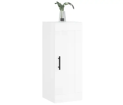 Sienas Skapītis, 34,5X34X90 Cm, Inženierijas Koks, Balts Vidaxl