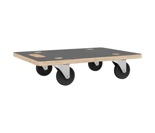 Transportēšanas Ratiņi, 2 Gab., Taisnstūra Forma, 80X55X11,5 Cm Vidaxl