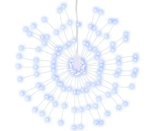 Ziemassvētku Dekorācijas 2 Gab., 140 Led, Vēsi Baltas, 17 Cm Vidaxl