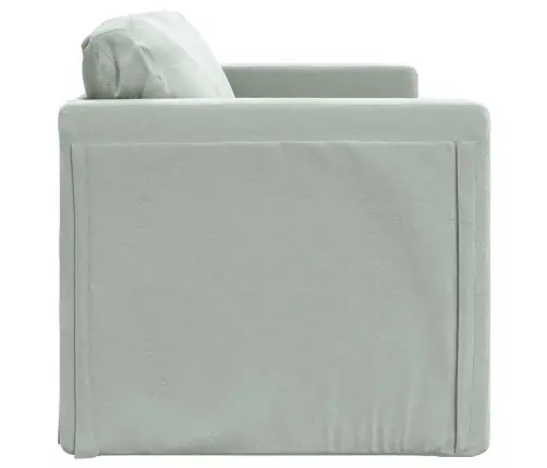 Grīdas Dīvāngulta, Gaiši Pelēka, 122X204X55 Cm, Samts Vidaxl