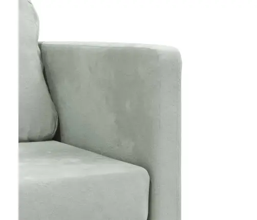 Grīdas Dīvāngulta, Gaiši Pelēka, 122X204X55 Cm, Samts Vidaxl