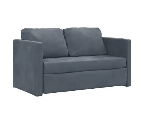 Grīdas Dīvāngulta, Tumši Pelēka, 122X204X55 Cm, Samts Vidaxl