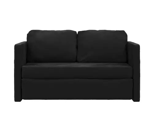 Grīdas Dīvāngulta, Melna, 122X204X55 Cm, Samts Vidaxl