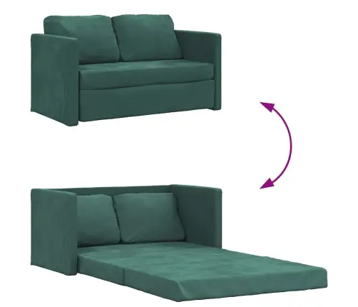 Grīdas Dīvāngulta, Tumši Zaļa, 122X204X55 Cm, Samts Vidaxl Grīdas Dīvāngulta, Tumši Zaļa, 122X204X55 Cm, Samts Vidaxl