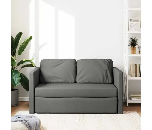 Grindų Sofa-Lova, 2-1, Tamsiai Pilka, 112X174X55cm Audinys