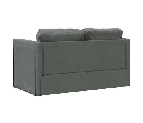 Grindų Sofa-Lova, 2-1, Tamsiai Pilka, 112X174X55cm Audinys