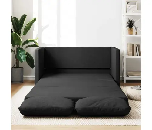 Grīdas Dīvāngulta, Melna, 112X174X55 Cm, Audums Vidaxl