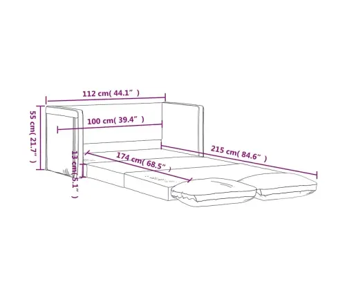 Grīdas Dīvāngulta, Vīnsarkana, 112X174X55 Cm, Audums Vidaxl Grīdas Dīvāngulta, Vīnsarkana, 112X174X55 Cm, Audums Vidaxl
