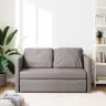 Grindų Sofa-Lova, 2-1, Taupe Spalvos, 112X174X55cm Audinys