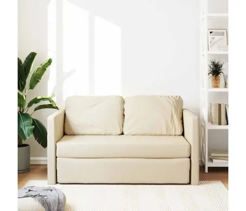 Grīdas Dīvāngulta, Krēmkrāsas, 112X174X55 Cm, Audums Vidaxl