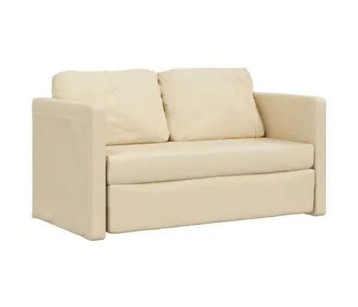 Grīdas Dīvāngulta, Krēmkrāsas, 112X174X55 Cm, Audums Vidaxl