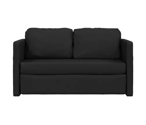 Grīdas Dīvāngulta, Melna, 112X174X55 Cm, Mākslīgā Āda Vidaxl