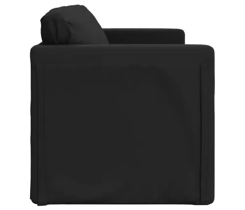 Grīdas Dīvāngulta, Melna, 112X174X55 Cm, Mākslīgā Āda Vidaxl