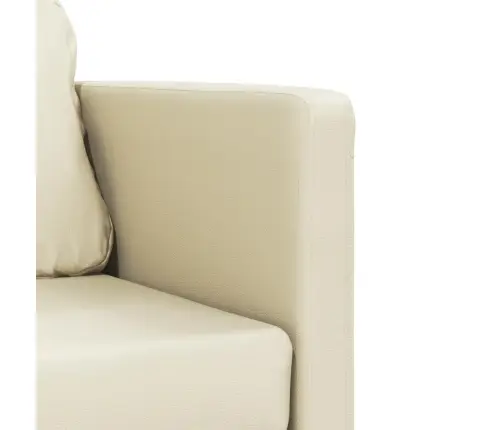 Grīdas Dīvāngulta, Bēša, 112X174X55 Cm, Mākslīgā Āda Vidaxl