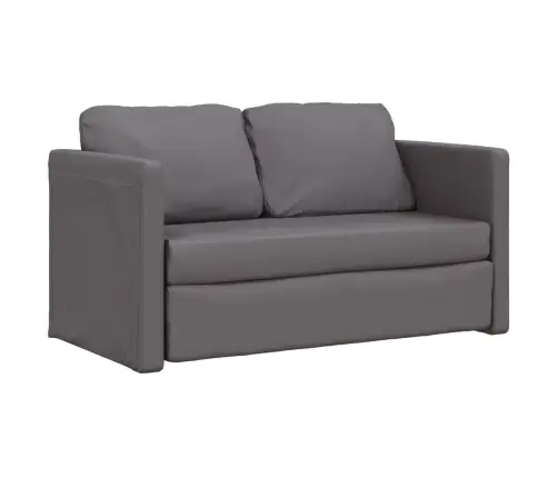 Grīdas Dīvāngulta, Pelēka, 112X174X55 Cm, Mākslīgā Āda Vidaxl