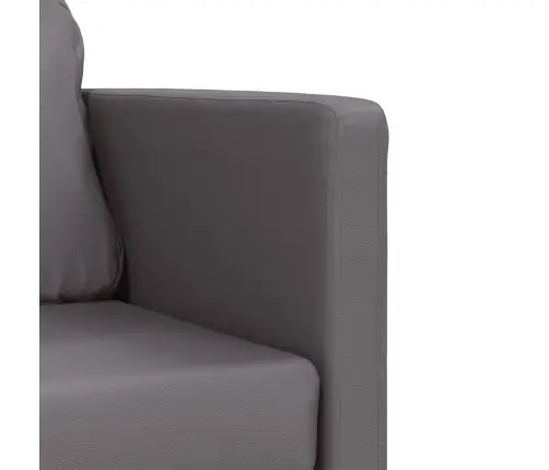 Grīdas Dīvāngulta, Pelēka, 112X174X55 Cm, Mākslīgā Āda Vidaxl