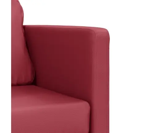 Grīdas Dīvāngulta, Vīnsarkana, 112X174X55 Cm, Mākslīgā Āda Vidaxl