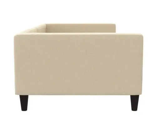 Dīvāngulta, Bēša, 100X200 Cm, Audums Vidaxl