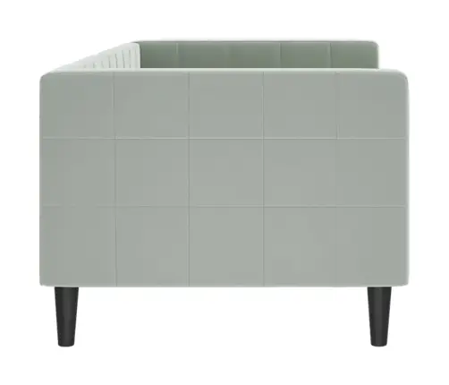 Dīvāngulta, Gaiši Pelēka, 80X200 Cm, Samts Vidaxl