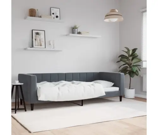 Sofa, Tamsiai Pilkos Spalvos, 80X200cm Aksomas