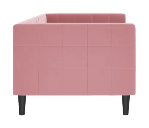 Dīvāngulta, Rozā, 80X200 Cm, Samts Vidaxl