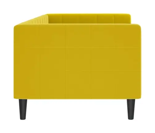 Dīvāngulta, Dzeltena, 80X200 Cm, Samts Vidaxl