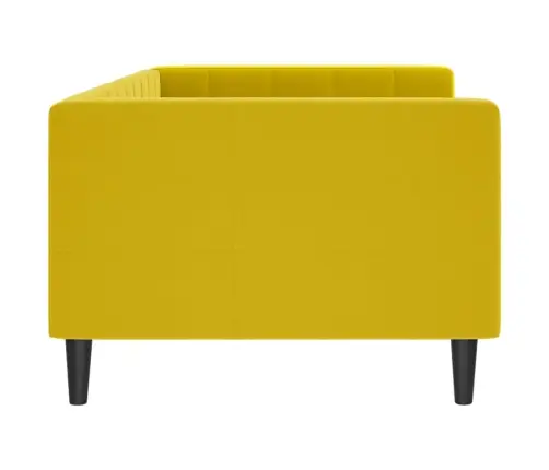 Dīvāngulta, Dzeltena, 90X200 Cm, Samts Vidaxl