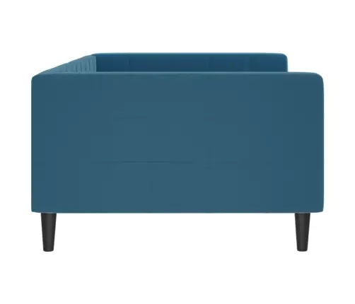Dīvāngulta, Zila, 100X200 Cm, Samts Vidaxl