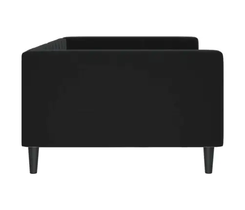 Dīvāngulta, Melna, 100X200 Cm, Samts Vidaxl