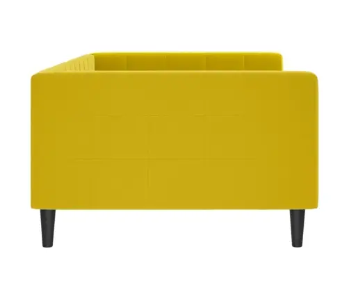 Päevavoodi, Kollane, 100 X 200 cm Samet