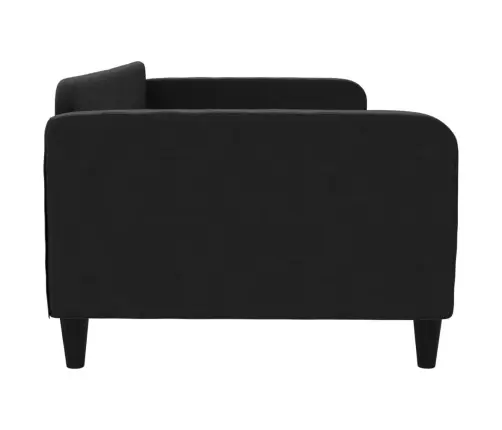 Dīvāngulta, Melna, 100X200 Cm, Audums Vidaxl