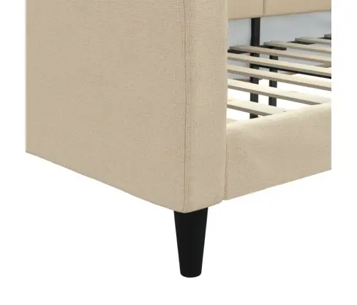 Päevavoodi, Kreemjas, 100 X 200 cm Kangas