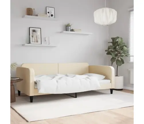 Päevavoodi, Kreemjas, 100 X 200 cm Kangas