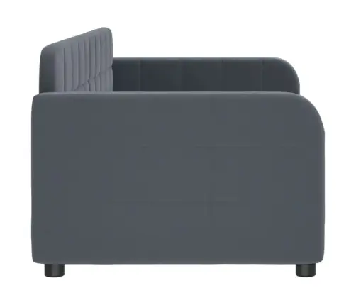 Sofa, Tamsiai Pilkos Spalvos, 80X200cm Aksomas