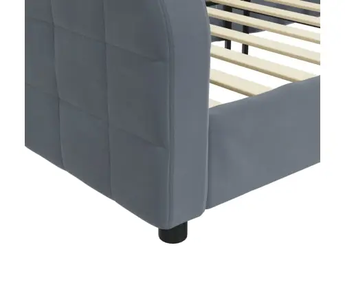 Sofa, Tamsiai Pilkos Spalvos, 80X200cm Aksomas