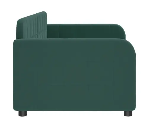 Sofa, Tamsiai Žalios Spalvos, 80X200cm Aksomas