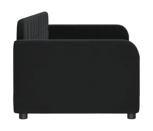 Dīvāngulta, Melna, 80X200 Cm, Samts Vidaxl