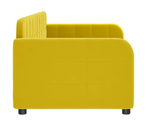 Dīvāngulta, Dzeltena, 80X200 Cm, Samts Vidaxl