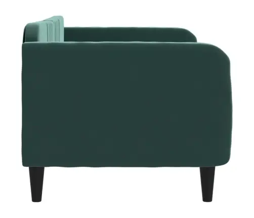 Dīvāngulta, Tumši Zaļa, 80X200 Cm, Samts Vidaxl