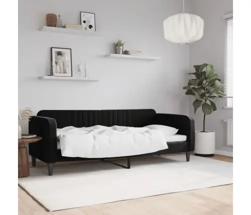 Päevavoodi, Must, 80 X 200 cm Samet