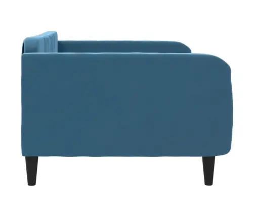 Dīvāngulta, Zila, 100X200 Cm, Samts Vidaxl