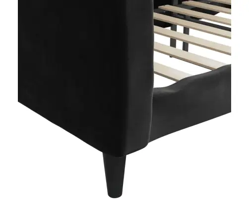 Sofa, Juodos Spalvos, 100X200cm Aksomas