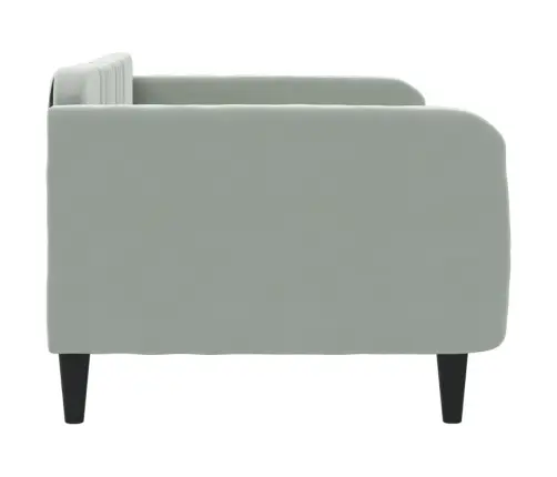 Sofa, Šviesiai Pilkos Spalvos, 90X190cm Aksomas