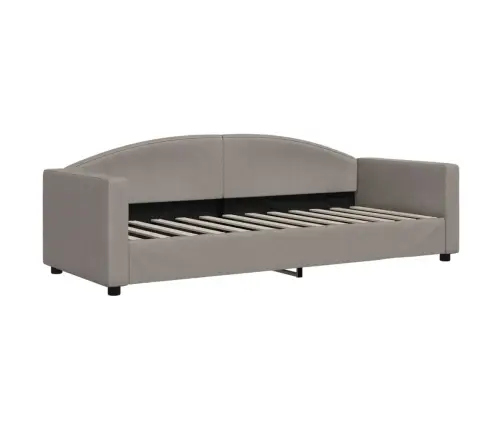 Dienas Gulta, Pelēkbrūna, 80X200 Cm, Audums Vidaxl