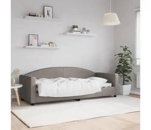 Dienas Gulta, Pelēkbrūna, 80X200 Cm, Audums Vidaxl