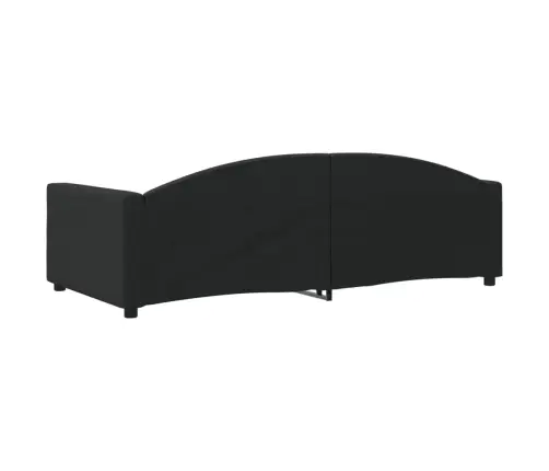 Dīvāngulta, Melna, 100X200 Cm, Audums Vidaxl
