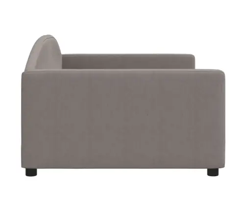 Dīvāngulta, Pelēkbrūna, 100X200 Cm, Audums Vidaxl
