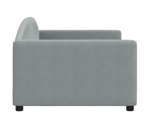 Dīvāngulta, Gaiši Pelēka, 90X190 Cm, Audums Vidaxl