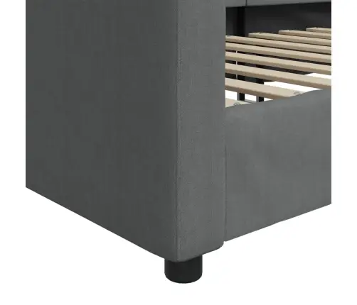 Sofa, Tamsiai Pilkos Spalvos, 90X190cm Audinys