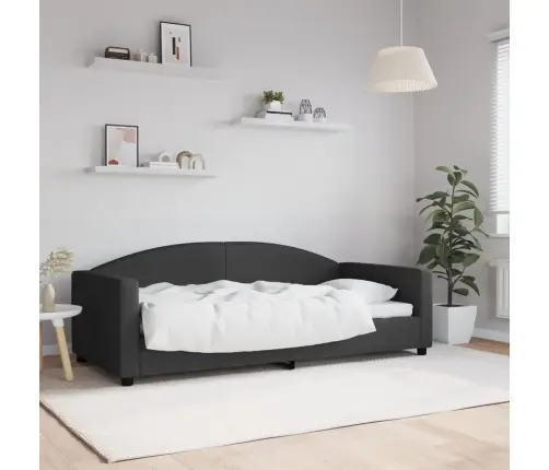 Dīvāngulta, Melna, 90X190 Cm, Audums Vidaxl